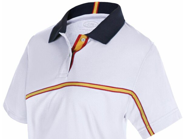 Polo técnico de mujer modelo bandera merchandising