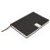 Libreta A5 Miletto RPET con textura relieve y chapa metálica Negro detalle 7