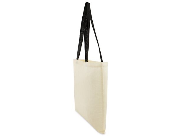 Bolsa de algodon asa color negro