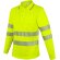 Polo manga larga amarillo con bandas reflectantes