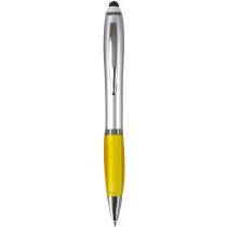 Bolígrafo con puntero para smartphone personalizado amarillo Bolígrafo con puntero para smartphone personalizado amarillo