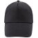 Gorra algodón peinado premium Narón negro