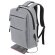 Mochila portaordenador soft-touch Davis PU resistente al agua Gris detalle 3