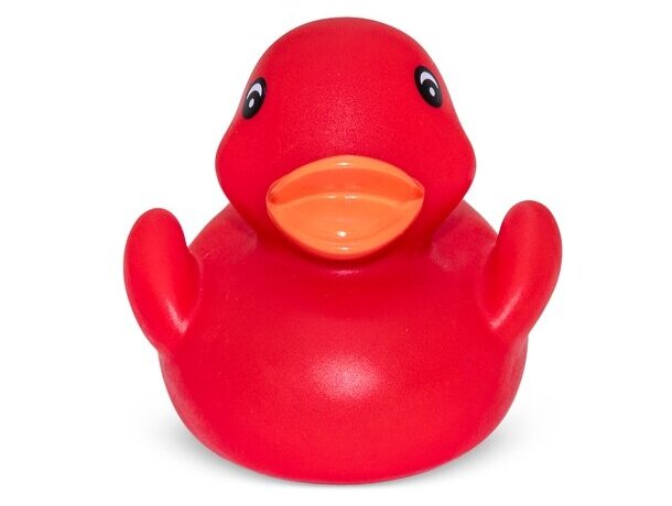 Patito de goma Petri en PVC para baño y diversión infantil Rojo detalle 5