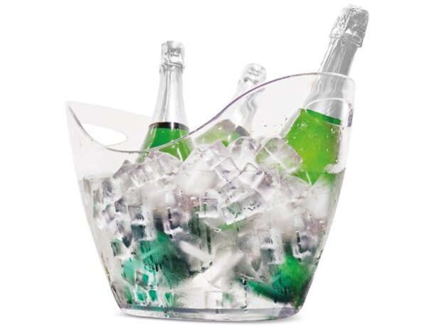 Cubitera 8 litros Alaska transparente con asas para hostelería detalle 2