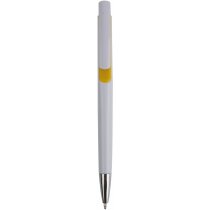 Bolígrafo en plástico con clip a color amarillo original original amarillo personalizado