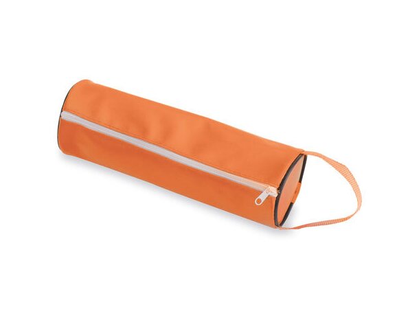 Estuche para lápices con asa naranja