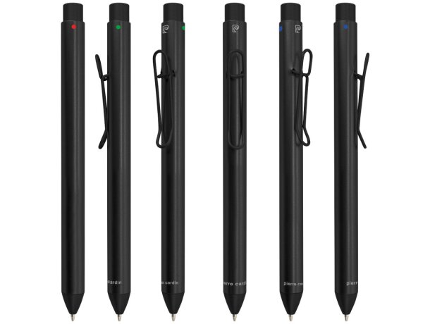 Bolígrafo 4 colores Pierre Cardin Sarentino aluminio Plata detalle 3