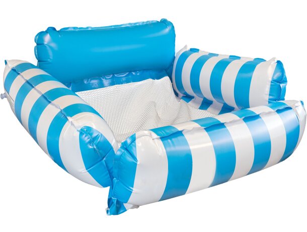 Colchoneta hinchable Acuatik de PVC y malla para piscina Blanco/naranja detalle 4