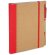 Libreta tamaño a5 con bolígrafo y banda elástica rojo