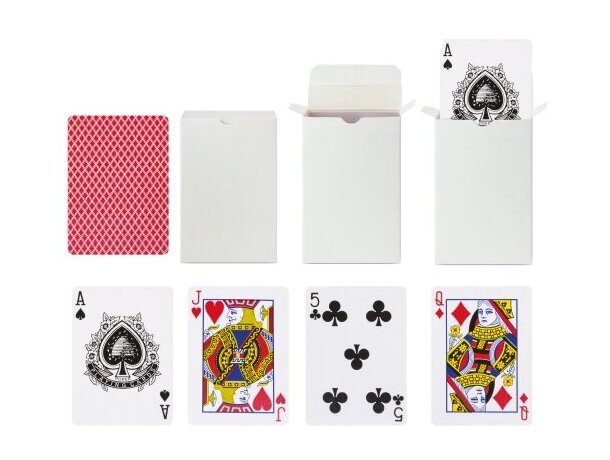 Baraja poker Blackjack 54 cartas personalizables en cajita detalle 3