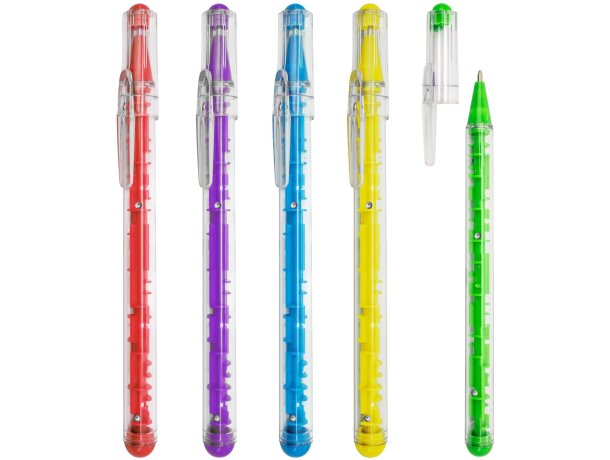 Set de bolígrafos tinta negra Maze con laberinto 10 unidades detalle 1