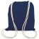 Bolsa mochila blanca algodon azul marino