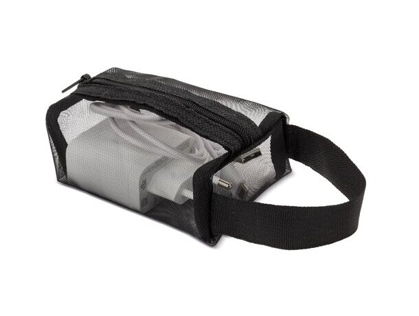 Neceser portatodo Tanis con malla semitransparente de poliéster Negro detalle 2