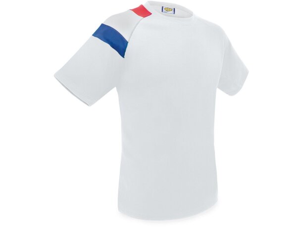 Camiseta técnica bandera francia Club Náutico Nations blanco