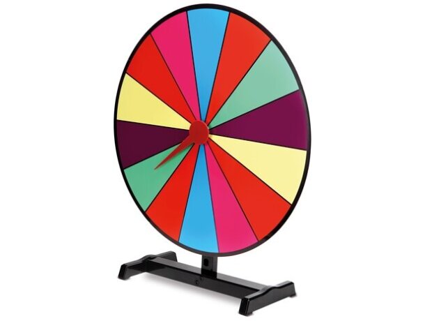 Ruleta sobremesa multicolor Prix con base estable aluminio ABS detalle 2