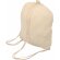 Bolsa mochila blanca algodon con logo crudo