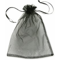 Bolsa de regalo de material organza negra