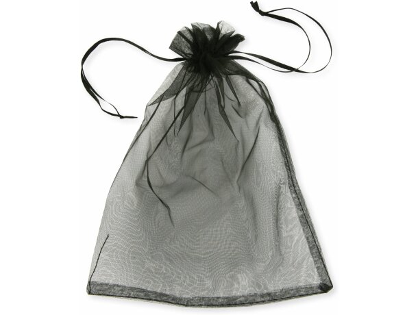 Bolsa de regalo de material organza negra