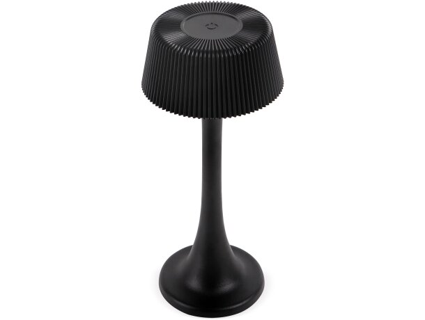Lámpara de mesa recargable Weston con control táctil Negro detalle 2