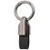 Llavero Turón de metal y PU con grabación láser personalizable Negro detalle 2