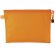 Bolsa de pvc con cierre de cremallera personalizada naranja