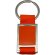 Llavero de metal y correa de nylon personalizado naranja
