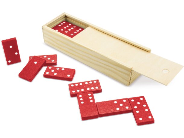 Juego de domino para personalizar rojo