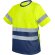 Camiseta con bolsillo y bandas reflectantes Krz Amarillo/azul marino