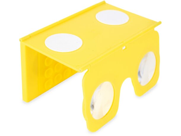 Visor 3D de realidad virtual plegable merchandising amarillo Visor 3D de realidad virtual plegable merchandising amarillo