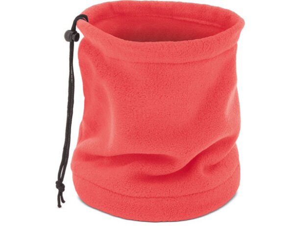 Braga polar con función de gorro rojo
