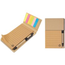 Organizador sobremesa cartón kraft con notas