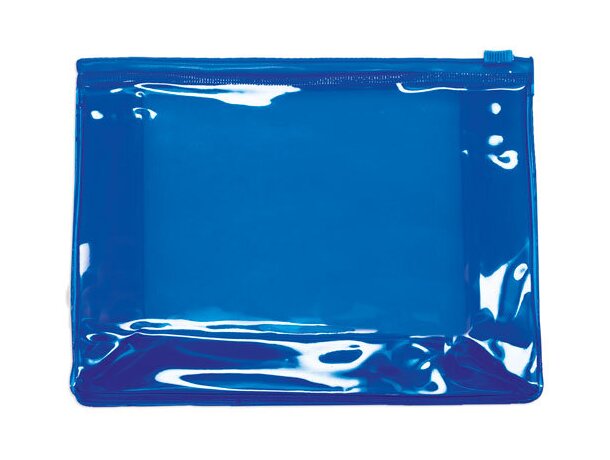 Neceser transparente travel azul