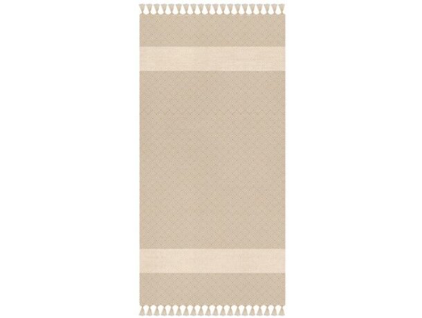 Toalla pareo Soft-eco de algodón reciclado y orgánico Beige detalle 3