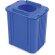 Portalápiz contenedor azul ecológico