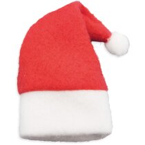 Mini gorro navideño Findland en poliéster rojo