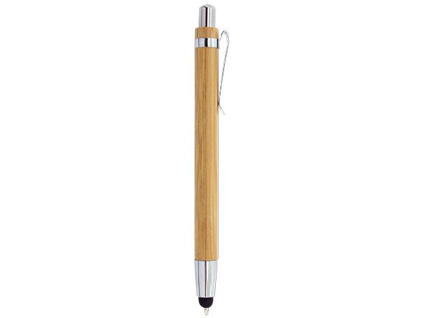 Set boligrafo y portaminas bambu elastico