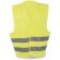 Chaleco de poliester reflectante amarillo personalizado
