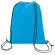 Bolsa mochila con cordones económica azul