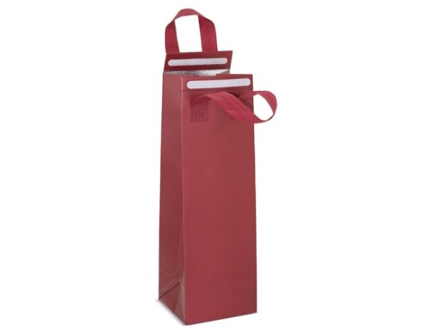 Bolsa isotérmica Cata para vino con revestimiento aluminio Burdeos detalle 5