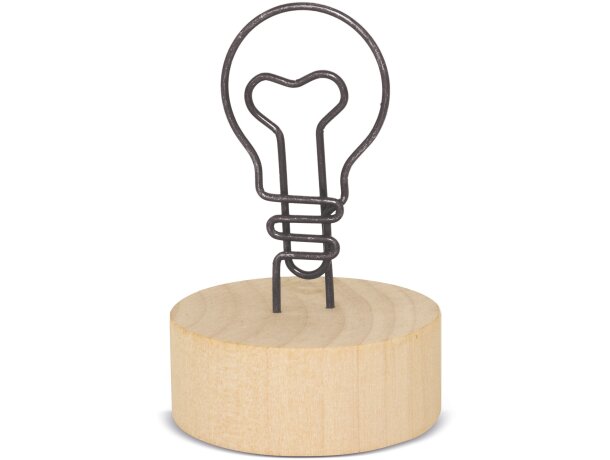 Memo clip con base de madera Eureka para escritorio detalle 3