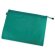 Bolsa grande de pvc con cremallera verde