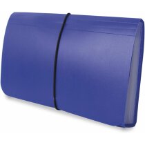Carpeta clasificadora de recibos en plástico de colores azul Carpeta clasificadora de recibos en plástico de colores azul