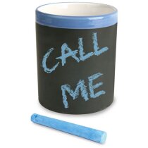 Portalápices cerámico con pizarra personalizado