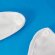Babero Comilón de poliéster blanco con área de personalización Blanco detalle 6
