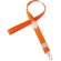 Lanyard con cierre ajustable naranja