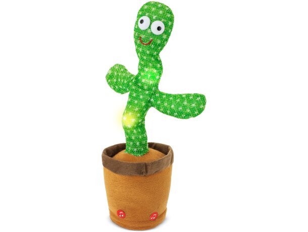 Cactus bailarín Panchito con grabación y luces LED detalle 1