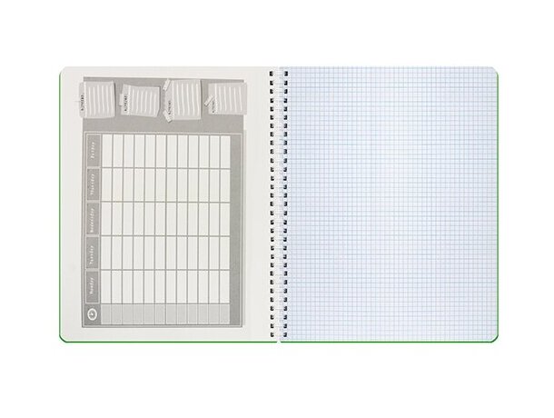Libreta Livorno A4 con planning semanal y tapa de cartón resistente Lila detalle 5