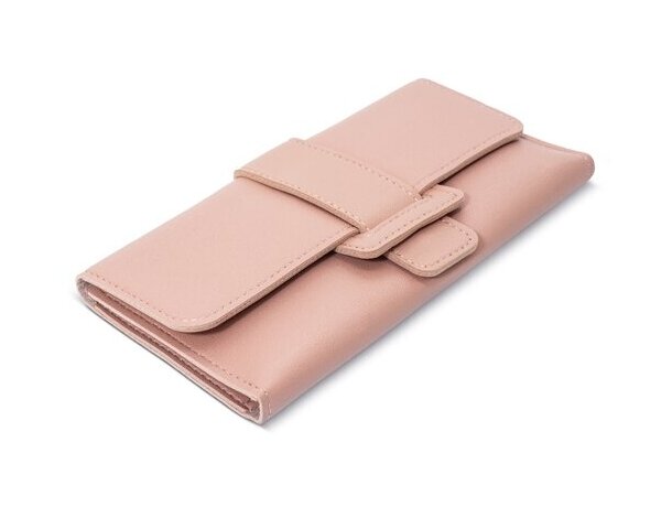 Cartera monedero Barletta en PU con capacidad para 10 tarjetas Rosa detalle 2