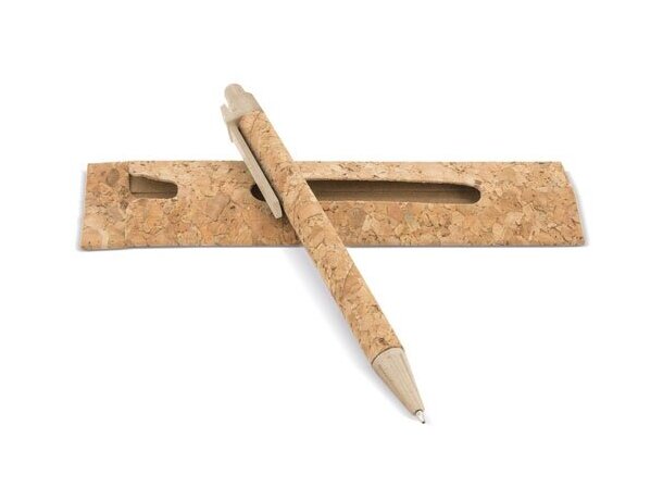 Boligrafo con funda corcho natural Korki fibra de trigo